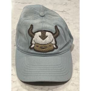 Avatar The Last Airbender Men’s Adjustable Slide Fuzzy Appa Cap‎ One Size Blue